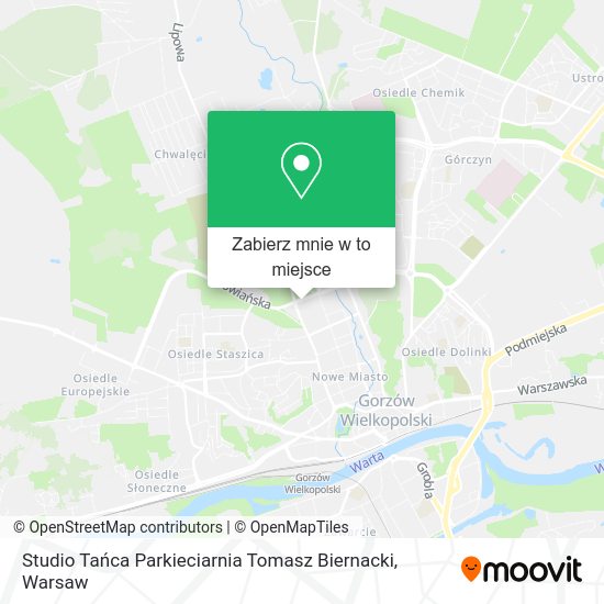 Mapa Studio Tańca Parkieciarnia Tomasz Biernacki