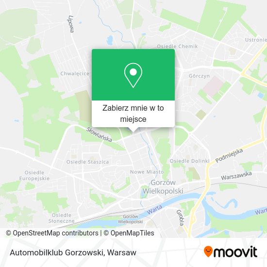 Mapa Automobilklub Gorzowski