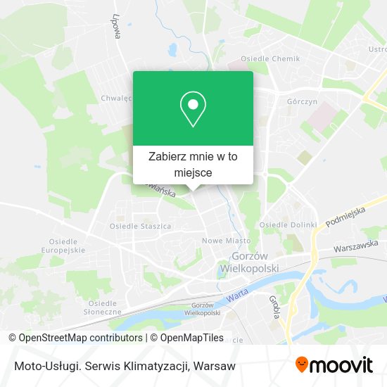 Mapa Moto-Usługi. Serwis Klimatyzacji