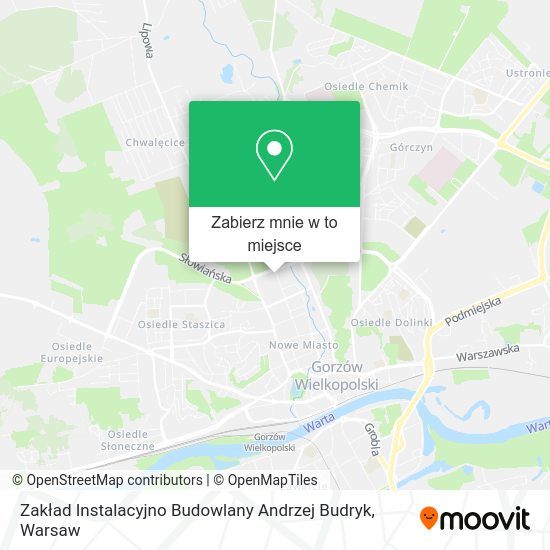 Mapa Zakład Instalacyjno Budowlany Andrzej Budryk