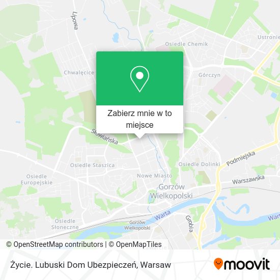 Mapa Życie. Lubuski Dom Ubezpieczeń