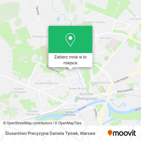 Mapa Ślusarstwo Precyzyjne Daniela Tymek