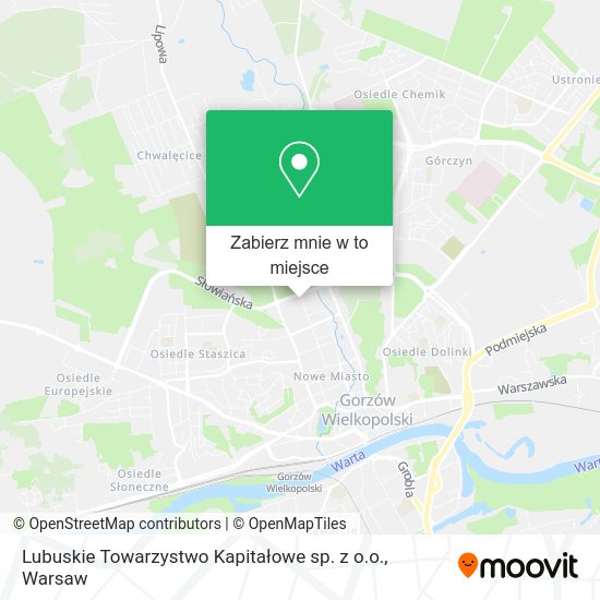 Mapa Lubuskie Towarzystwo Kapitałowe sp. z o.o.