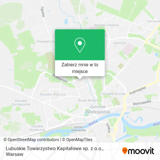 Mapa Lubuskie Towarzystwo Kapitałowe sp. z o.o.