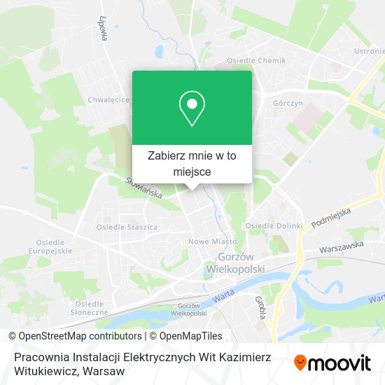 Mapa Pracownia Instalacji Elektrycznych Wit Kazimierz Witukiewicz