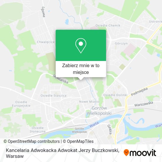 Mapa Kancelaria Adwokacka Adwokat Jerzy Buczkowski