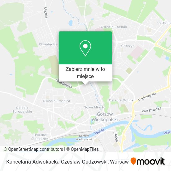 Mapa Kancelaria Adwokacka Czeslaw Gudzowski