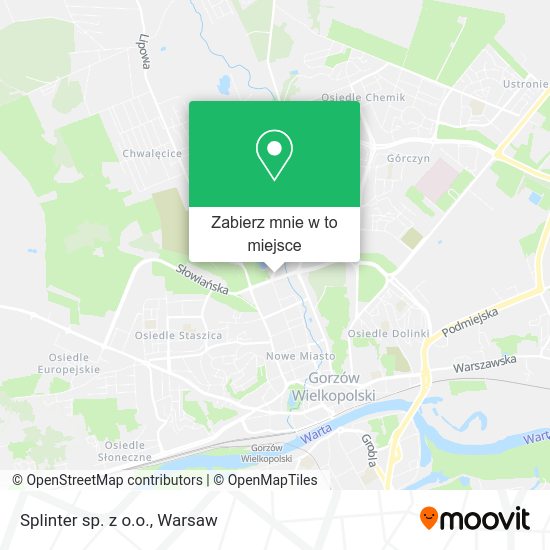 Mapa Splinter sp. z o.o.