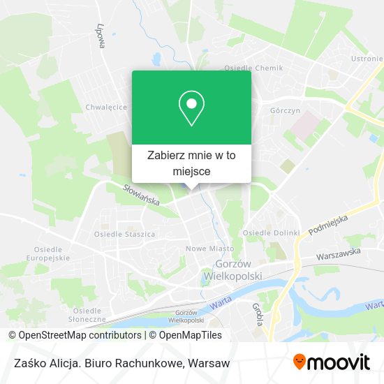 Mapa Zaśko Alicja. Biuro Rachunkowe