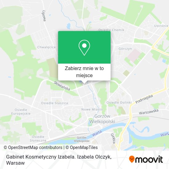 Mapa Gabinet Kosmetyczny Izabela. Izabela Olczyk