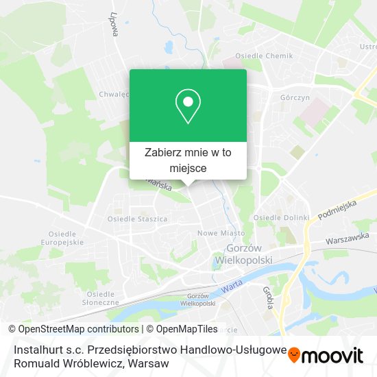 Mapa Instalhurt s.c. Przedsiębiorstwo Handlowo-Usługowe Romuald Wróblewicz