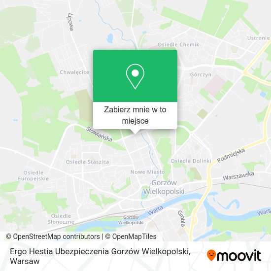 Mapa Ergo Hestia Ubezpieczenia Gorzów Wielkopolski