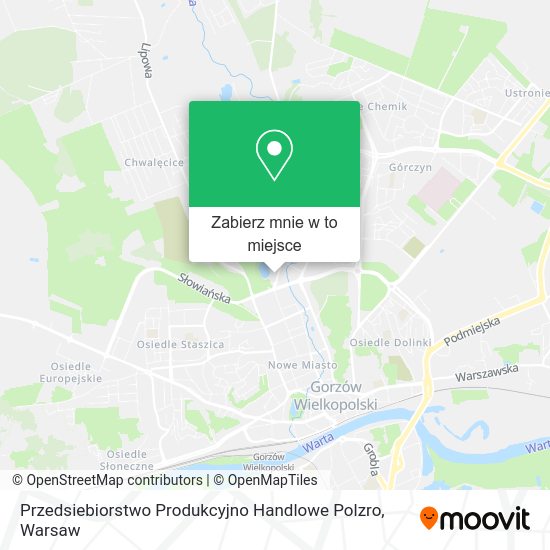 Mapa Przedsiebiorstwo Produkcyjno Handlowe Polzro