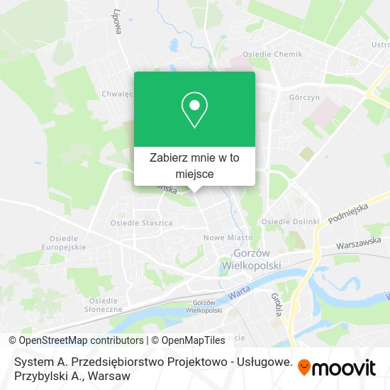 Mapa System A. Przedsiębiorstwo Projektowo - Usługowe. Przybylski A.