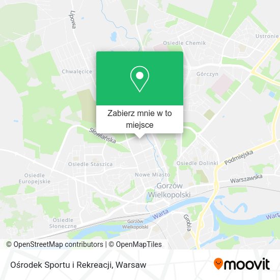 Mapa Ośrodek Sportu i Rekreacji