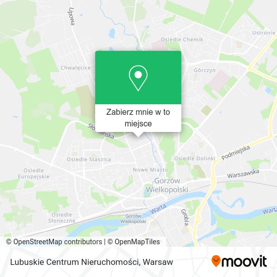 Mapa Lubuskie Centrum Nieruchomości