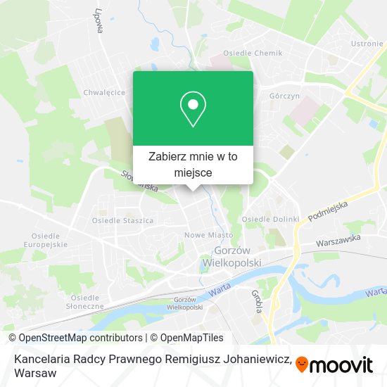 Mapa Kancelaria Radcy Prawnego Remigiusz Johaniewicz