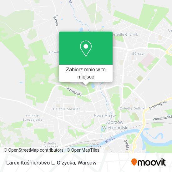 Mapa Larex Kuśnierstwo L. Giżycka