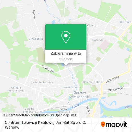 Mapa Centrum Telewizji Kablowej Jim Sat Sp z o O