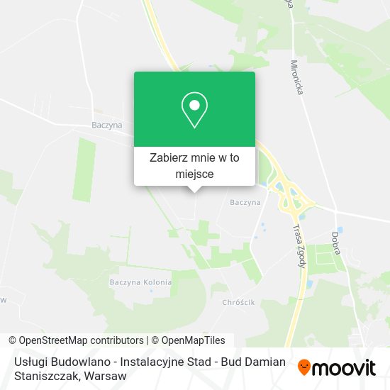 Mapa Usługi Budowlano - Instalacyjne Stad - Bud Damian Staniszczak