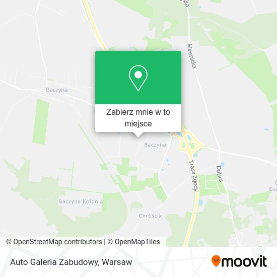 Mapa Auto Galeria Zabudowy