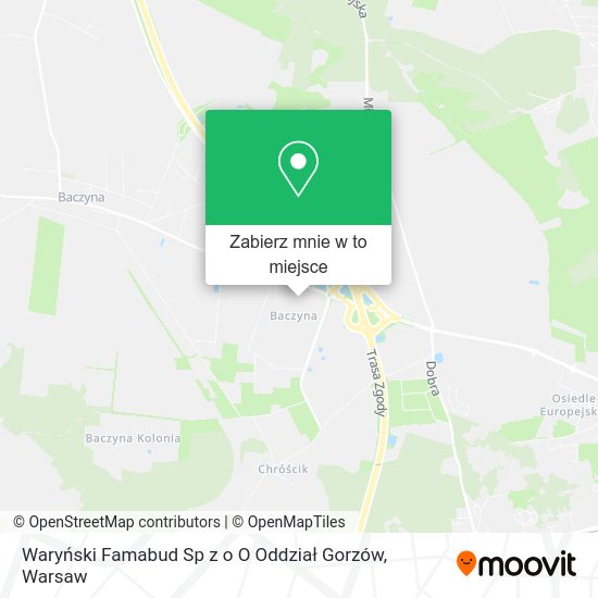 Mapa Waryński Famabud Sp z o O Oddział Gorzów