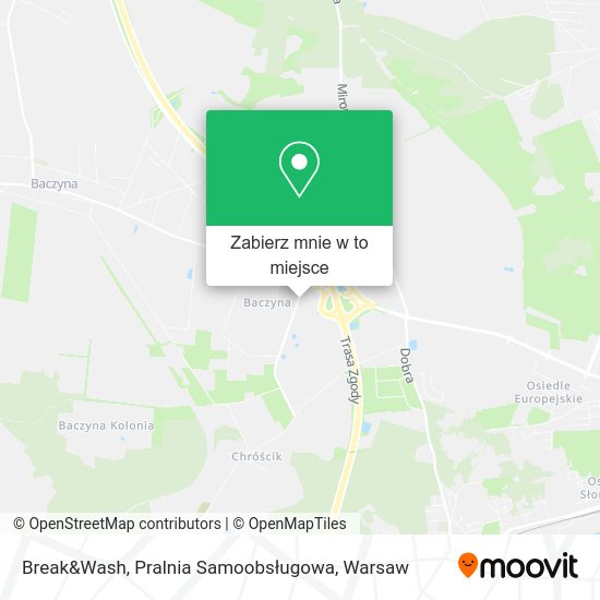 Mapa Break&Wash, Pralnia Samoobsługowa