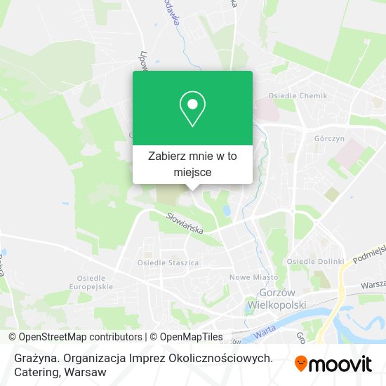 Mapa Grażyna. Organizacja Imprez Okolicznościowych. Catering