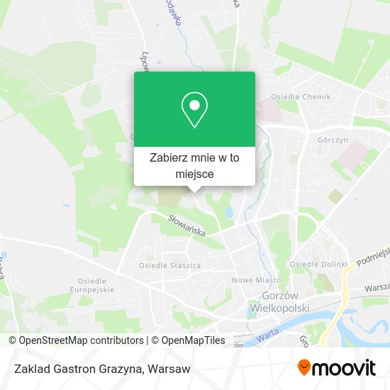 Mapa Zaklad Gastron Grazyna