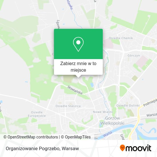 Mapa Organizowanie Pogrzebo