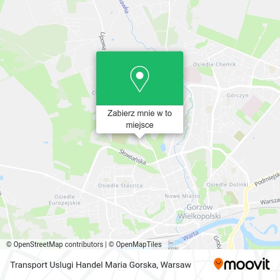 Mapa Transport Uslugi Handel Maria Gorska