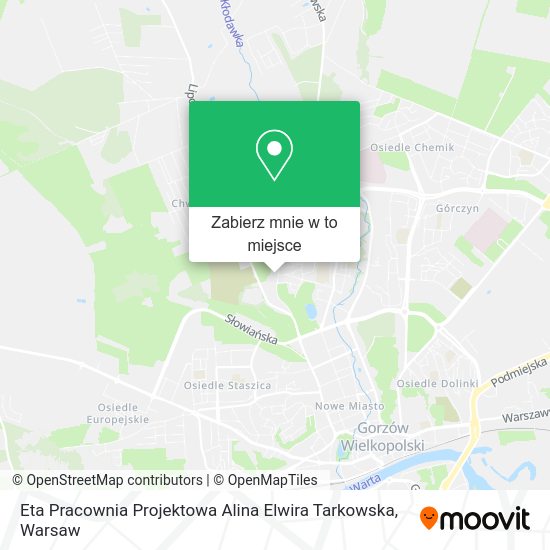 Mapa Eta Pracownia Projektowa Alina Elwira Tarkowska