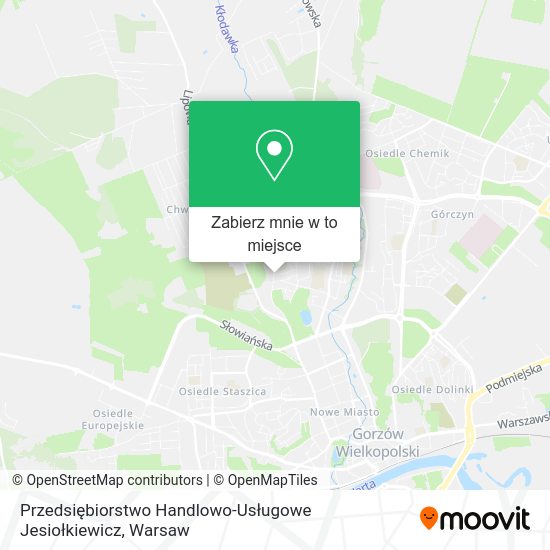 Mapa Przedsiębiorstwo Handlowo-Usługowe Jesiołkiewicz