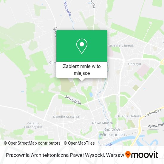 Mapa Pracownia Architektoniczna Paweł Wysocki