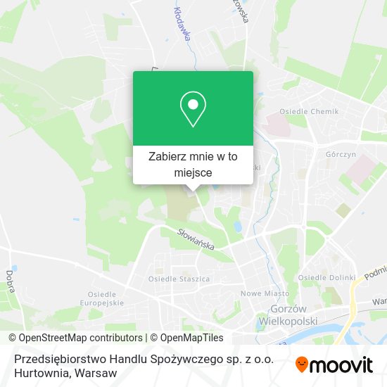 Mapa Przedsiębiorstwo Handlu Spożywczego sp. z o.o. Hurtownia