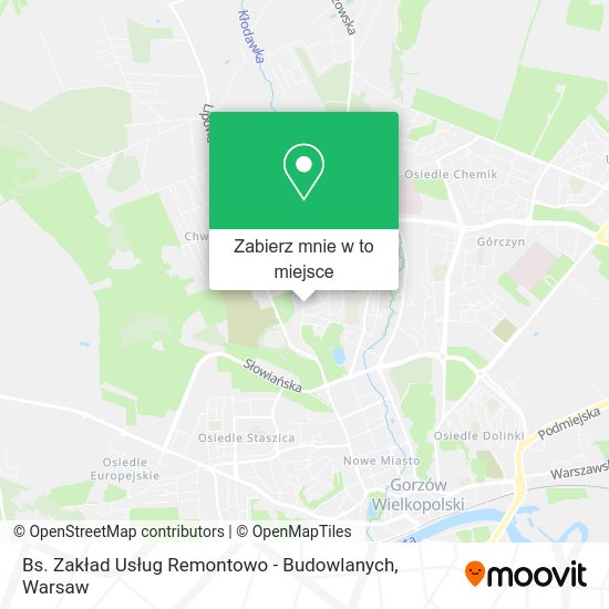 Mapa Bs. Zakład Usług Remontowo - Budowlanych