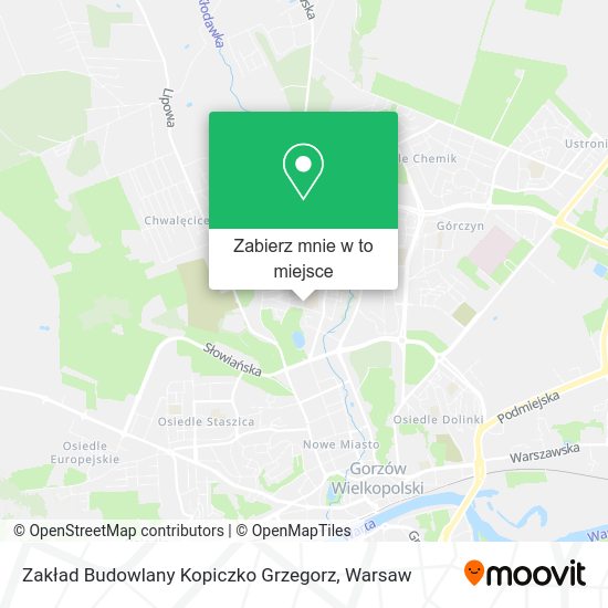 Mapa Zakład Budowlany Kopiczko Grzegorz