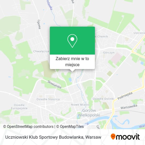 Mapa Uczniowski Klub Sportowy Budowlanka