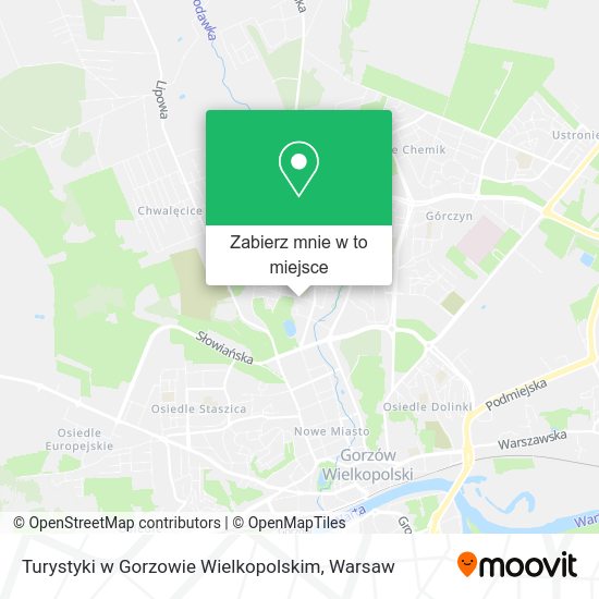 Mapa Turystyki w Gorzowie Wielkopolskim