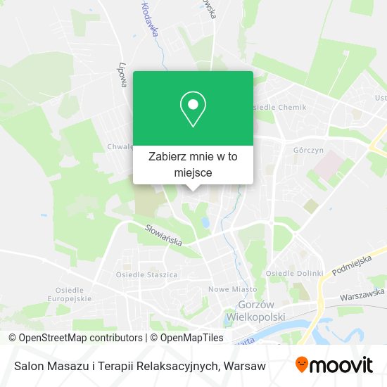 Mapa Salon Masazu i Terapii Relaksacyjnych