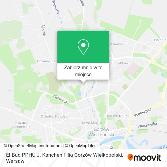 Mapa El-Bud PPHU J. Kanchen Filia Gorzów Wielkopolski