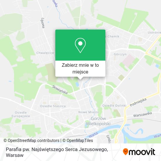 Mapa Parafia pw. Najświętszego Serca Jezusowego