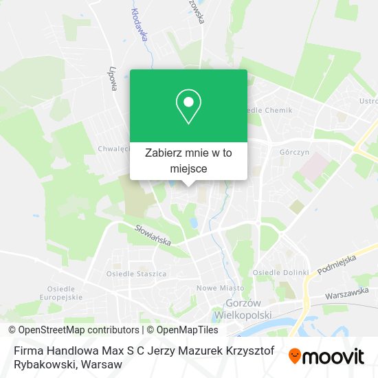 Mapa Firma Handlowa Max S C Jerzy Mazurek Krzysztof Rybakowski