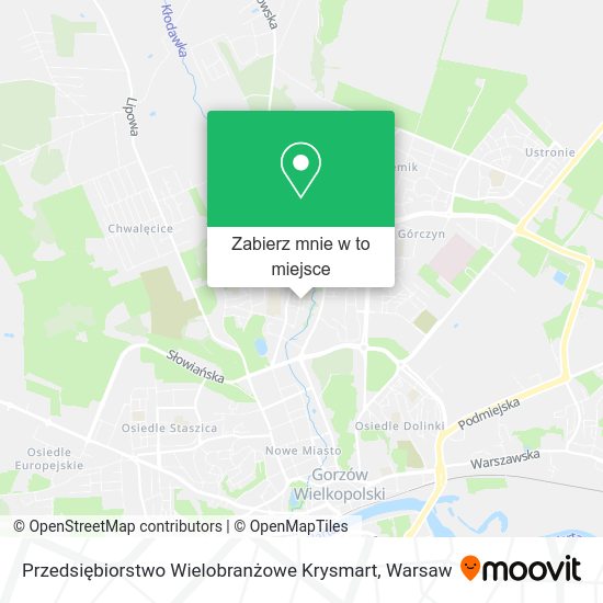 Mapa Przedsiębiorstwo Wielobranżowe Krysmart