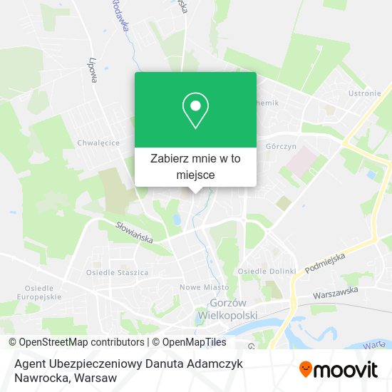 Mapa Agent Ubezpieczeniowy Danuta Adamczyk Nawrocka