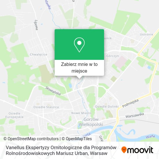 Mapa Vanellus Ekspertyzy Ornitologiczne dla Programów Rolnośrodowiskowych Mariusz Urban