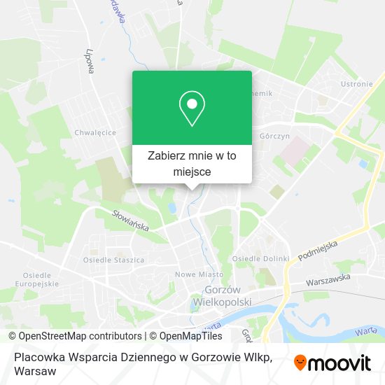 Mapa Placowka Wsparcia Dziennego w Gorzowie Wlkp