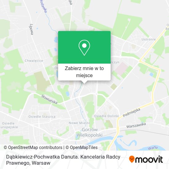 Mapa Dąbkiewicz-Pochwatka Danuta. Kancelaria Radcy Prawnego