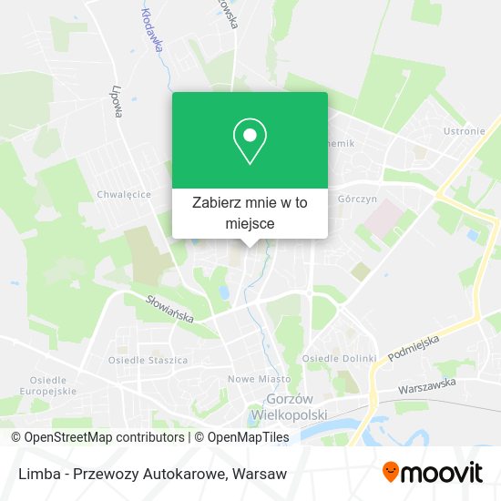 Mapa Limba - Przewozy Autokarowe