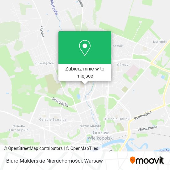 Mapa Biuro Maklerskie Nieruchomości